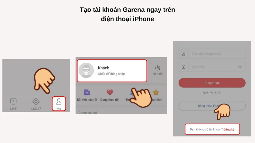 Hướng dẫn đăng nhập Garena bằng ID Apple